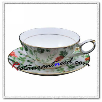 B161 200ml YAMI Salix Leaf Tea Cups & Saucers 2 Set